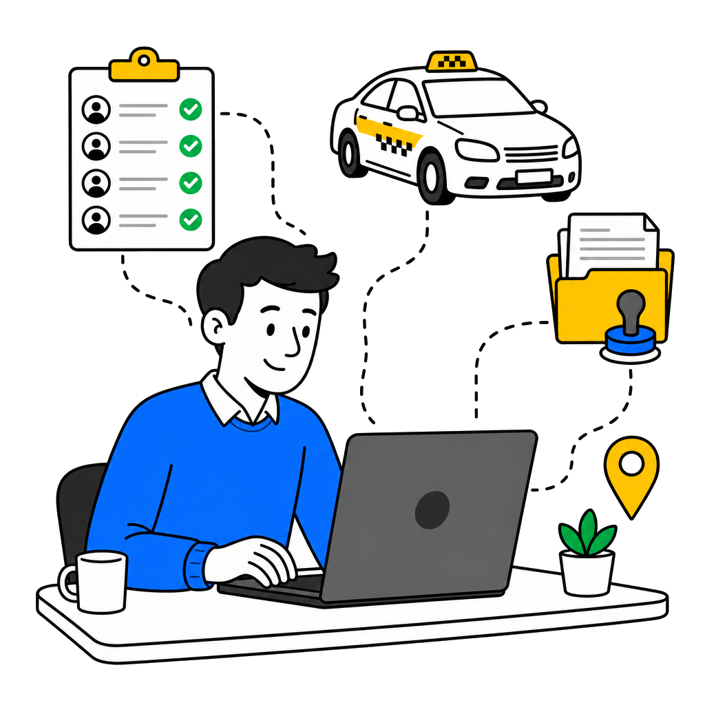 Менеджер парка управляет водителями, автомобилями и документами в CRM